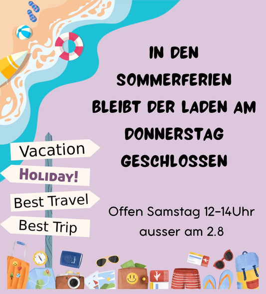☀️ Sommerpause? Fast! – Geänderte Öffnungszeiten in den Ferien 🌴