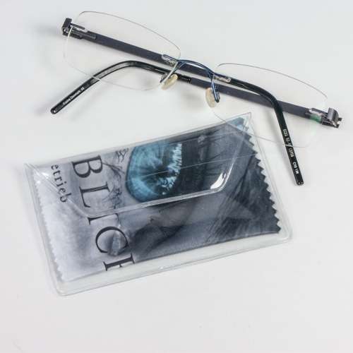 Brillenputztuch Tasche, Verpackung