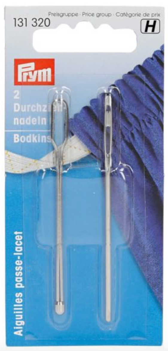 Prym Durchziehnadeln ST silberfarbig, 2 Formen, 131320