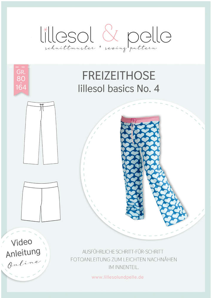 Schnittmuster, Lillesol Freizeithose, No 4, Gr 80-164