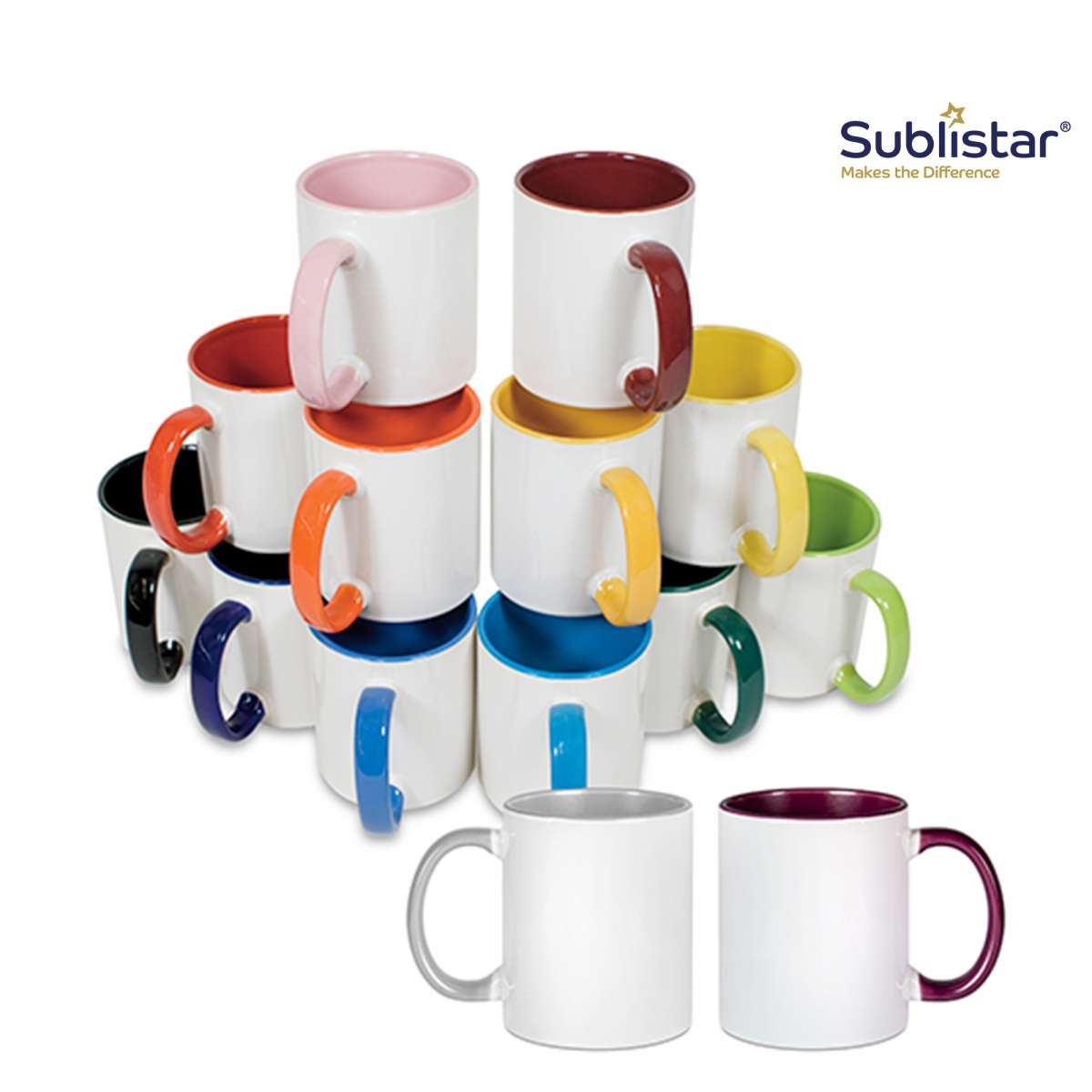 Keramiktasse TWO TONES & HANDLE 11oz,