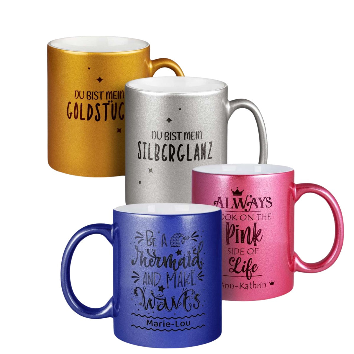 Keramiktasse LENA mit Perlmutteffekt