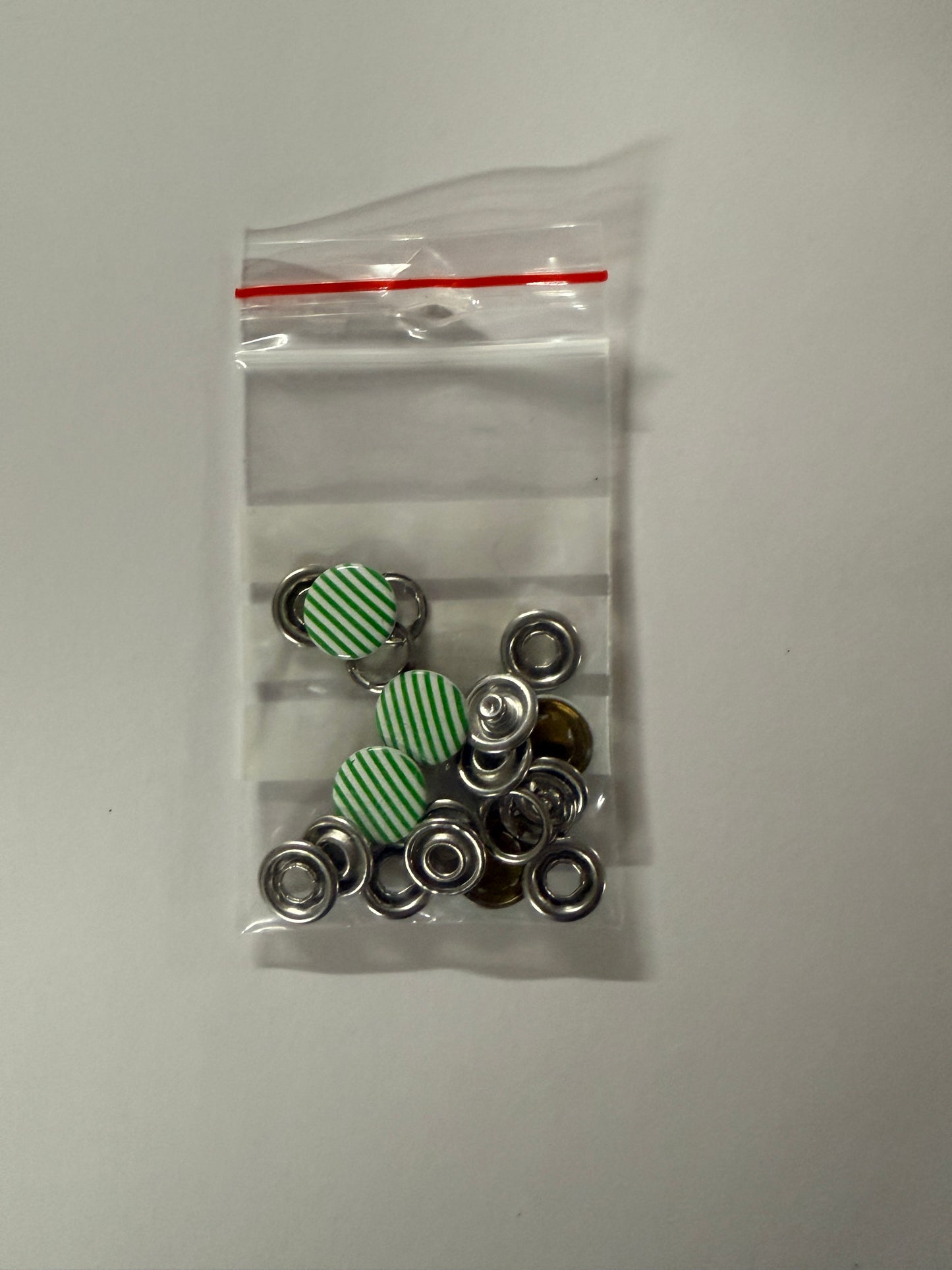 Jersey Druckknopf Streifen RUND 12.4MM