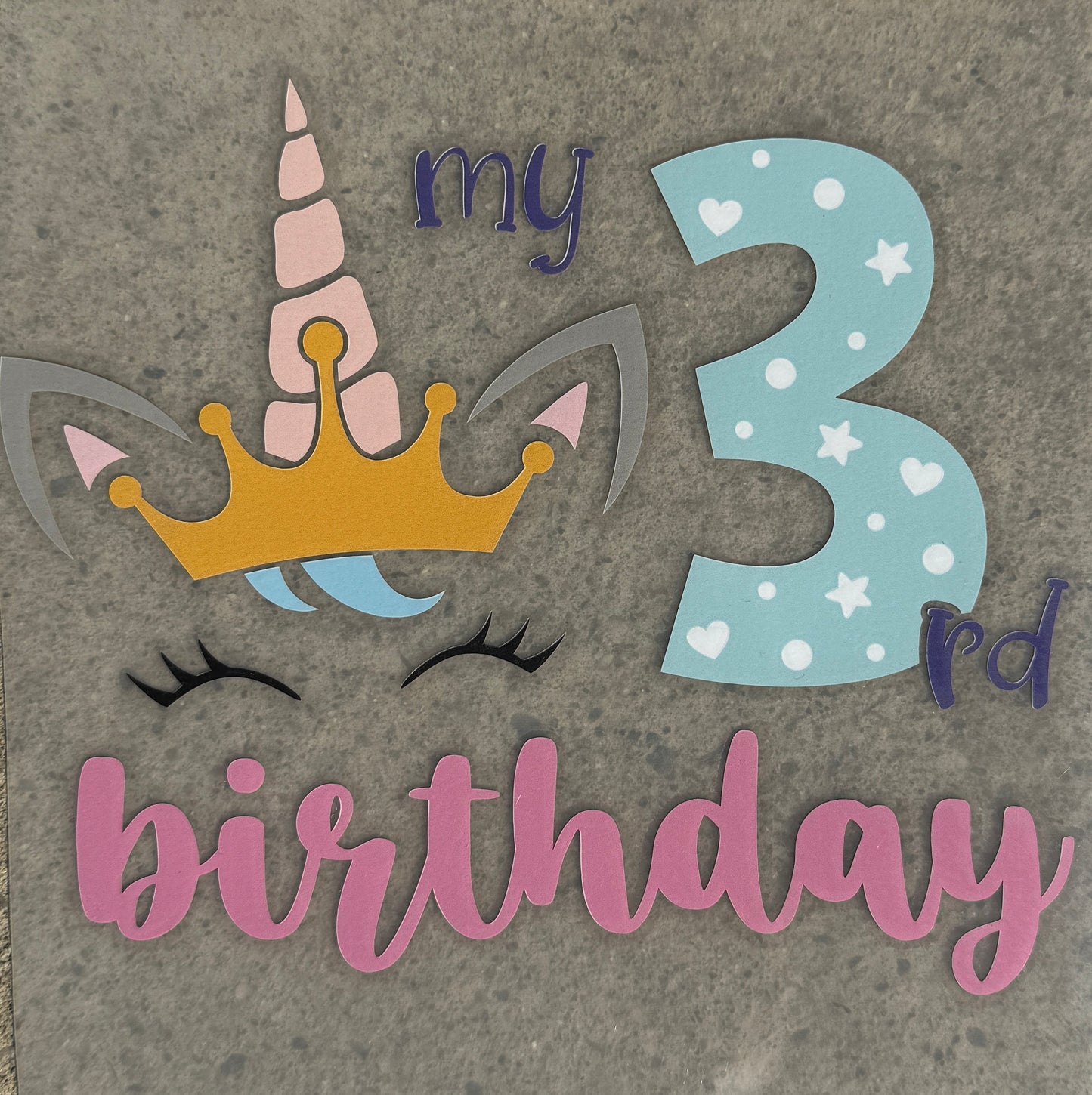 Bügelbild 3rd Birthday
