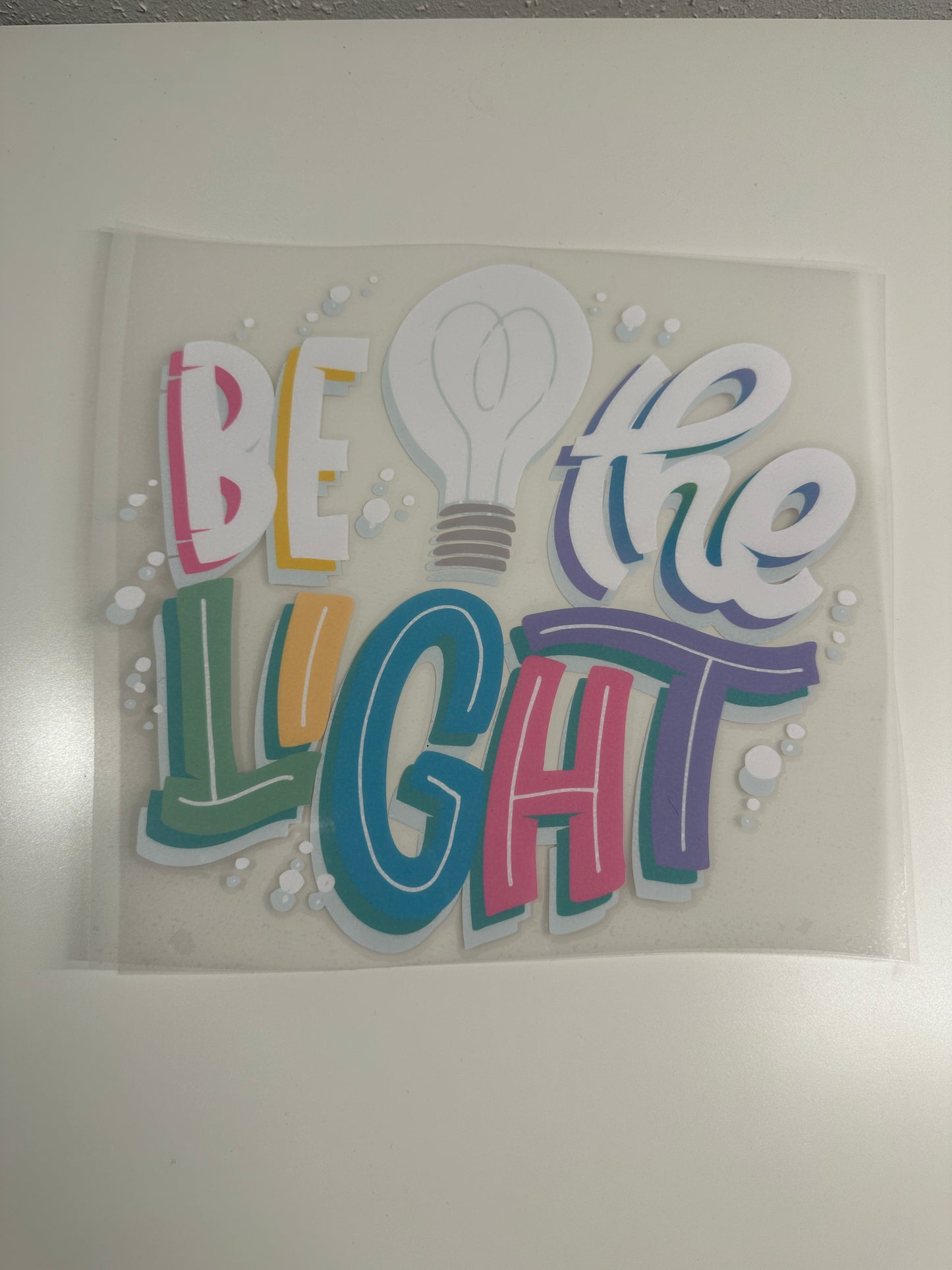 Bügelbild Be the Light