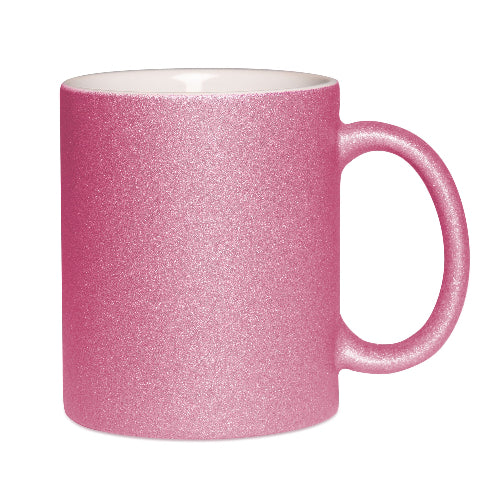 Sublimationsrohling. Tasse in Pink Glitzer - Simply Kreativ Schweiz