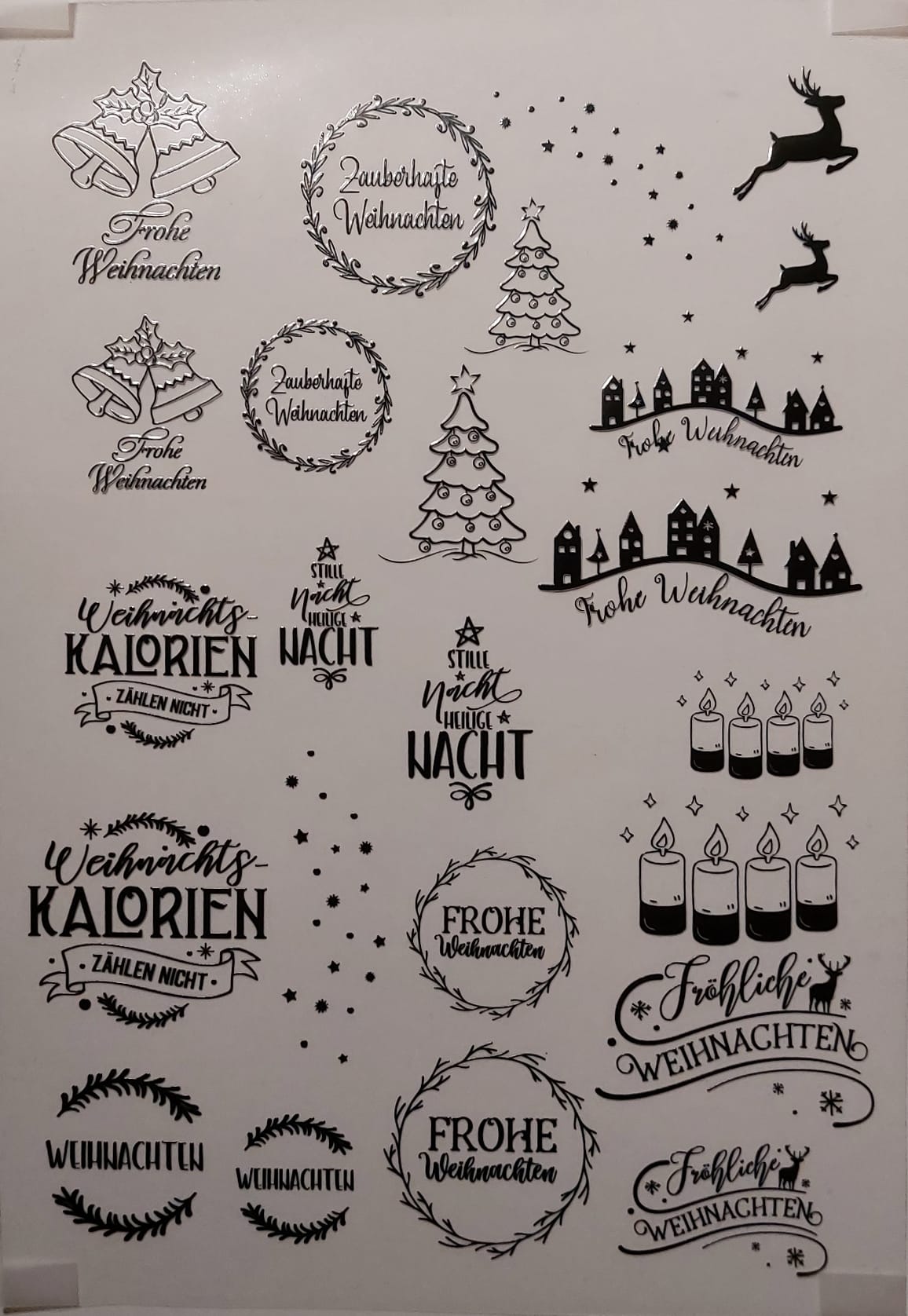 UV-DTF Aufkleber Weihnachten