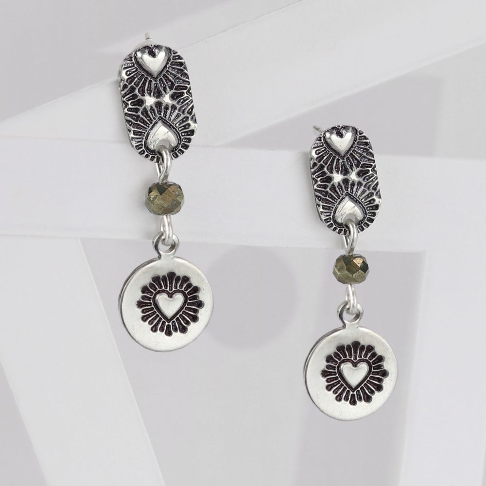 ImpressArt Prägestempel Motiv Herz mit Strahlen 6 mm