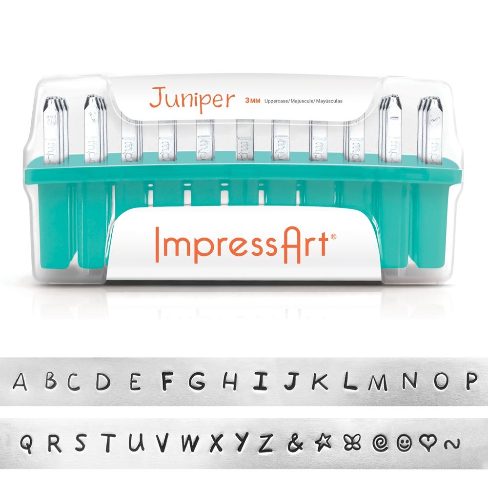 ImpressArt Schlagstempel Juniper Grossbuchstaben
