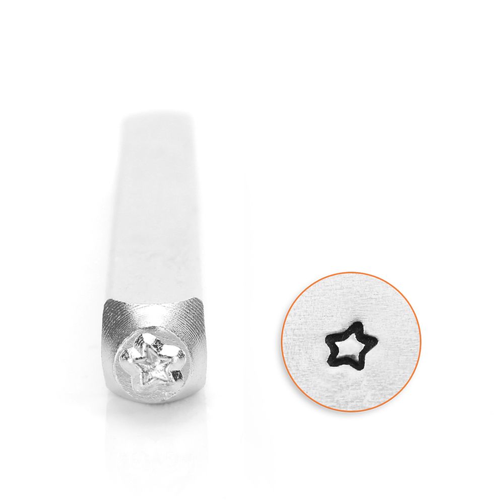 ImpressArt Prägestempel Motiv Stern Klein 3mm