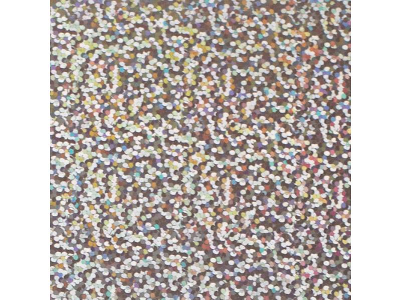 Silhouette Stickerpapier Holograpic dots silber