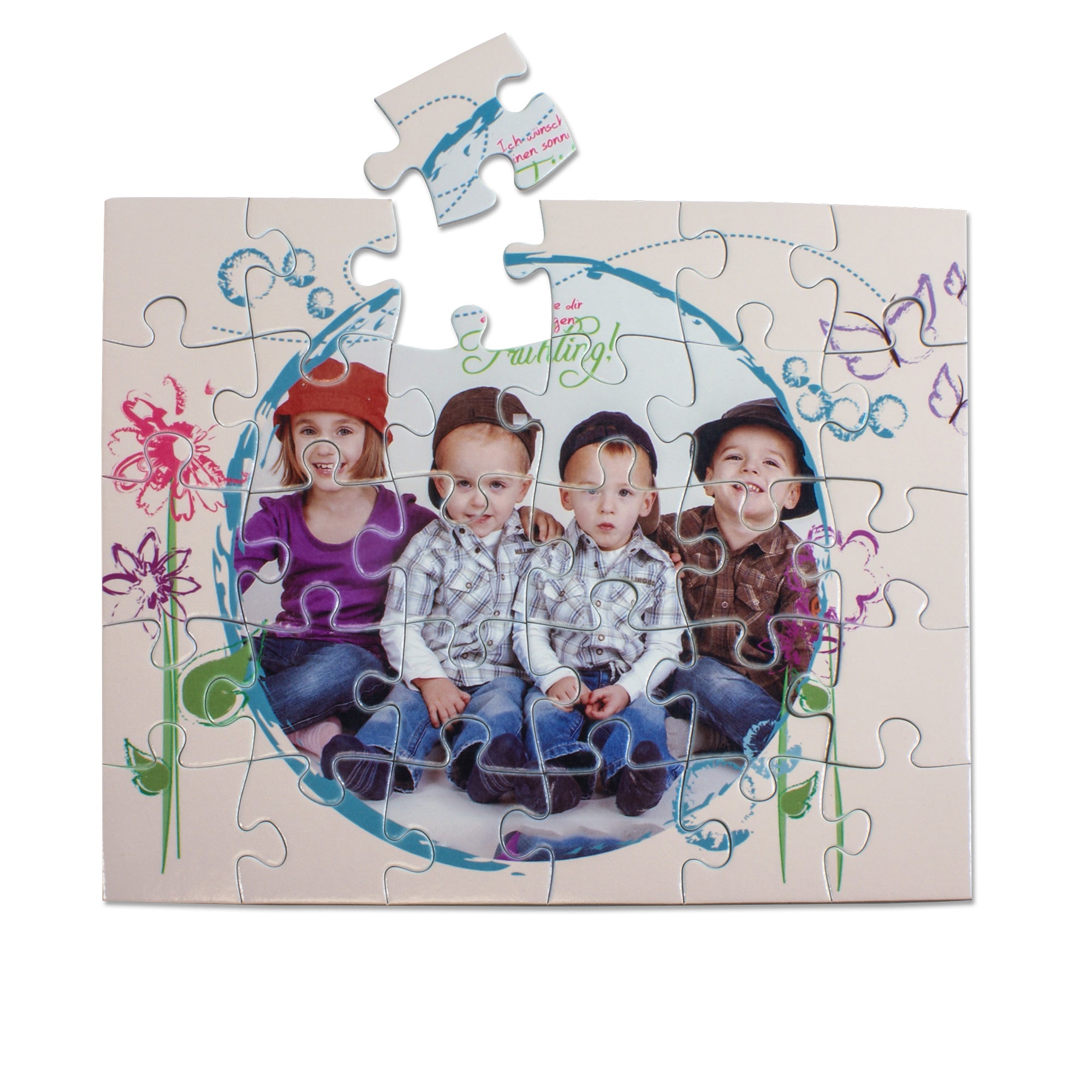 Kartonpuzzle rahmenlos