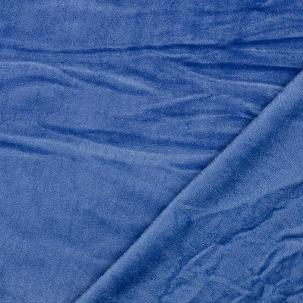 Nicki-Fleece Velours Blau