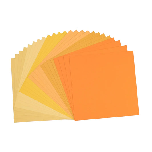 Florence • Tonkarton Multipack 216g Textur 30,5x30,5cm Gelb 24x