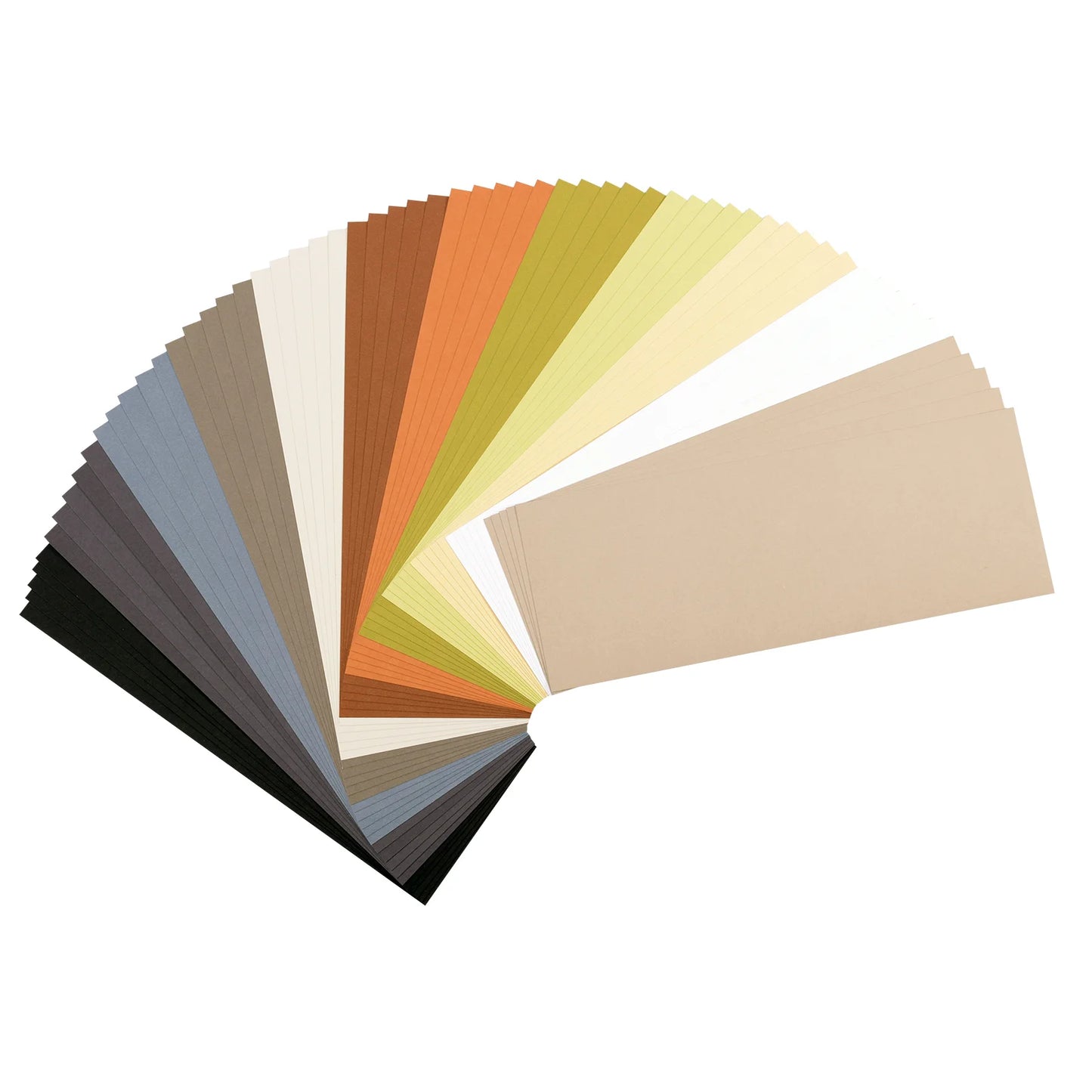 Florence • Tonkarton 216g Glatt 11,4x30,5cm Earth Tones 60x