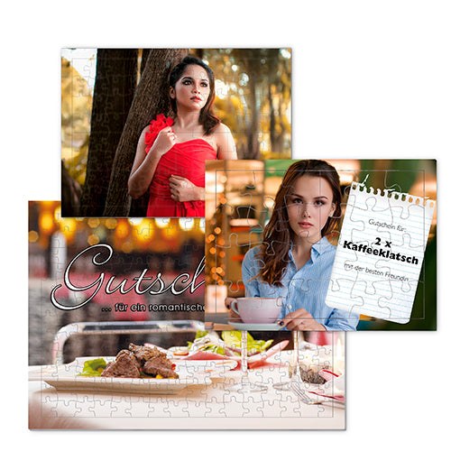 Kartonpuzzle mit Rahmen