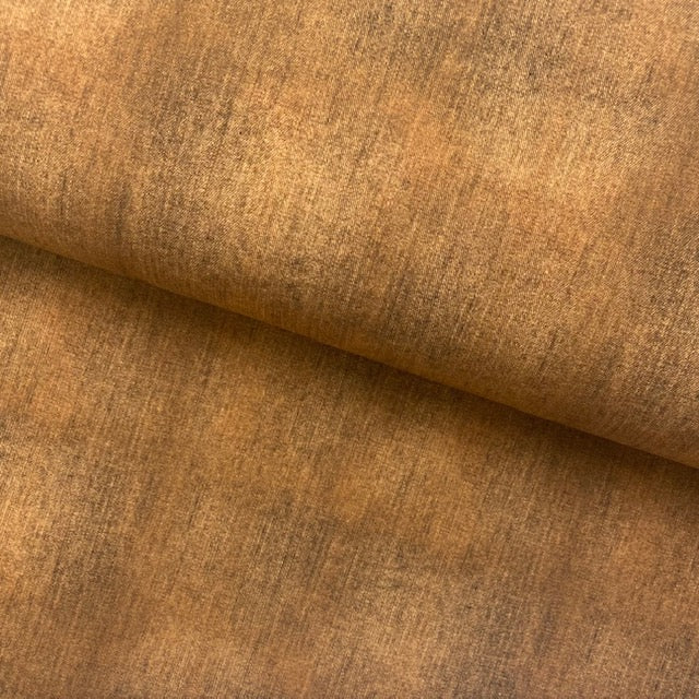 Sommersweat French Terry, braun/orange meliert