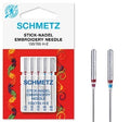SCHMETZ NÄHMASCHINENNADEL EMBROIDERY, STICKNADEL NR. 75 UND 90