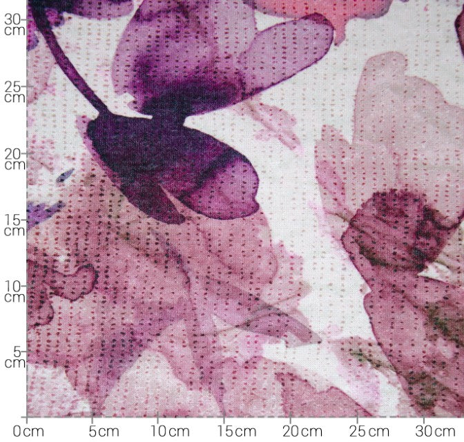 Stoff Jersey Polyester Finje rosa, lila