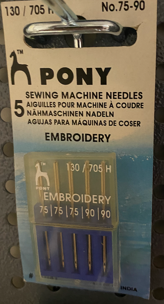 Pony, 5 Nadeln Embroidery, no 75-90