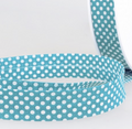 Baumwoll Schrägband gepunktet, Meterware (ab 0.5 Meter)