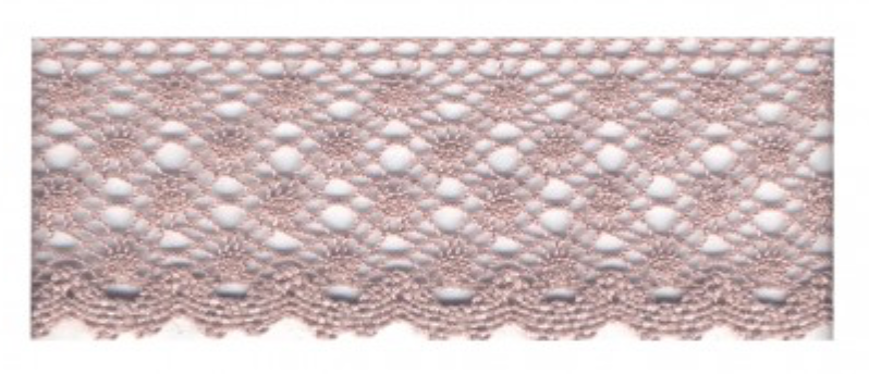 Baumwoll Spitzen, Spitzenband 30mm, Meterware (ab 0.5 Meter)