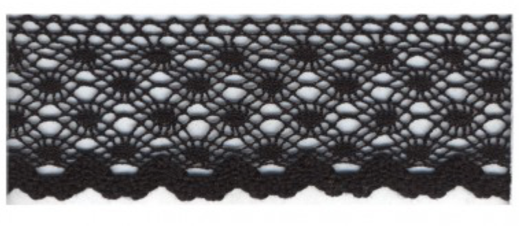 Baumwoll Spitzen, Spitzenband 30mm, Meterware (ab 0.5 Meter)