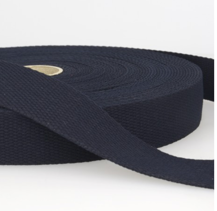Gurtband Uni, 3 cm, Baumwolle, Meterware (ab 0.5 Meter)