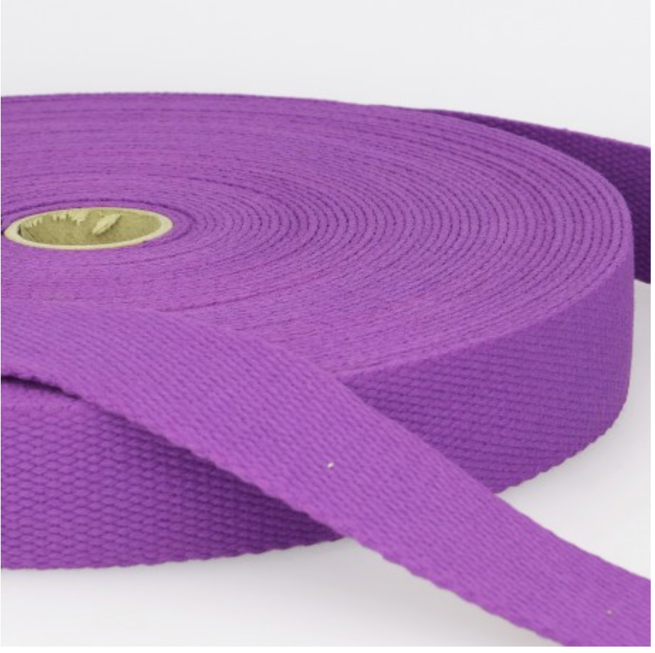 Gurtband Uni, 3 cm, Baumwolle, Meterware (ab 0.5 Meter)