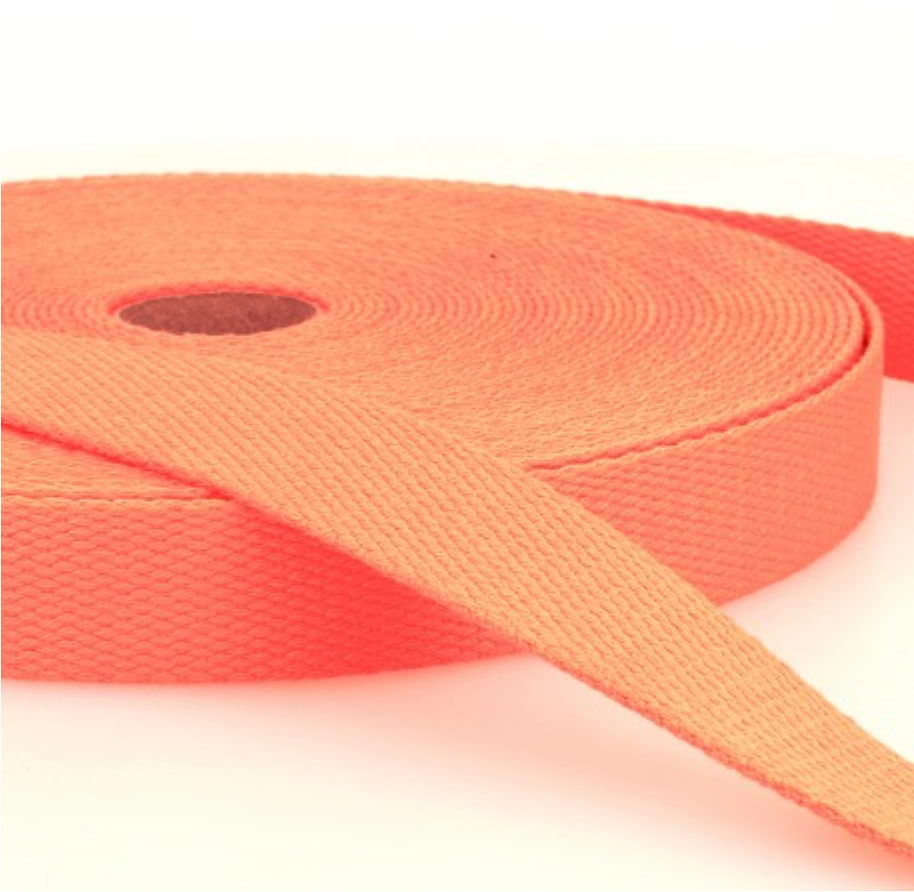 Gurtband Uni, 3 cm, Baumwolle, Meterware (ab 0.5 Meter)