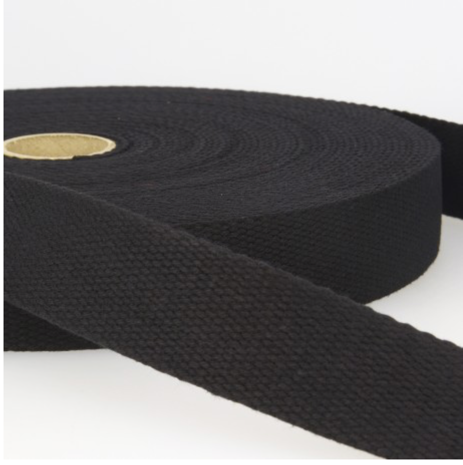 Gurtband Uni, 3 cm, Baumwolle, Meterware (ab 0.5 Meter)