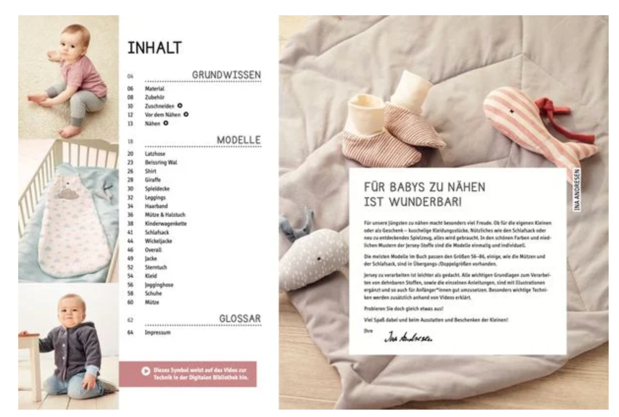 Nähen mit Jersey für Babys