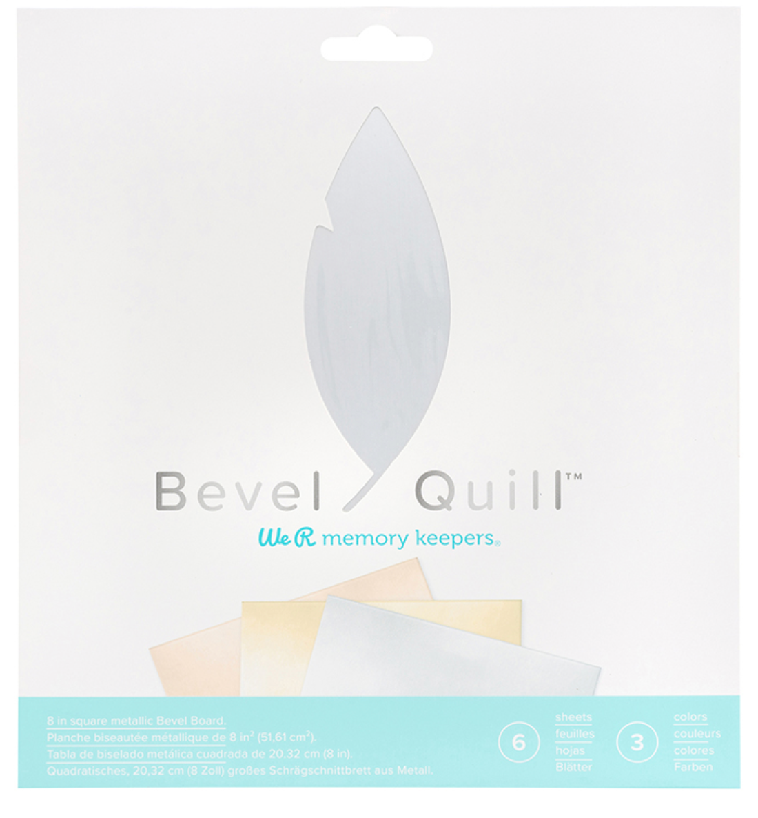 BEVEL QUILL metallic