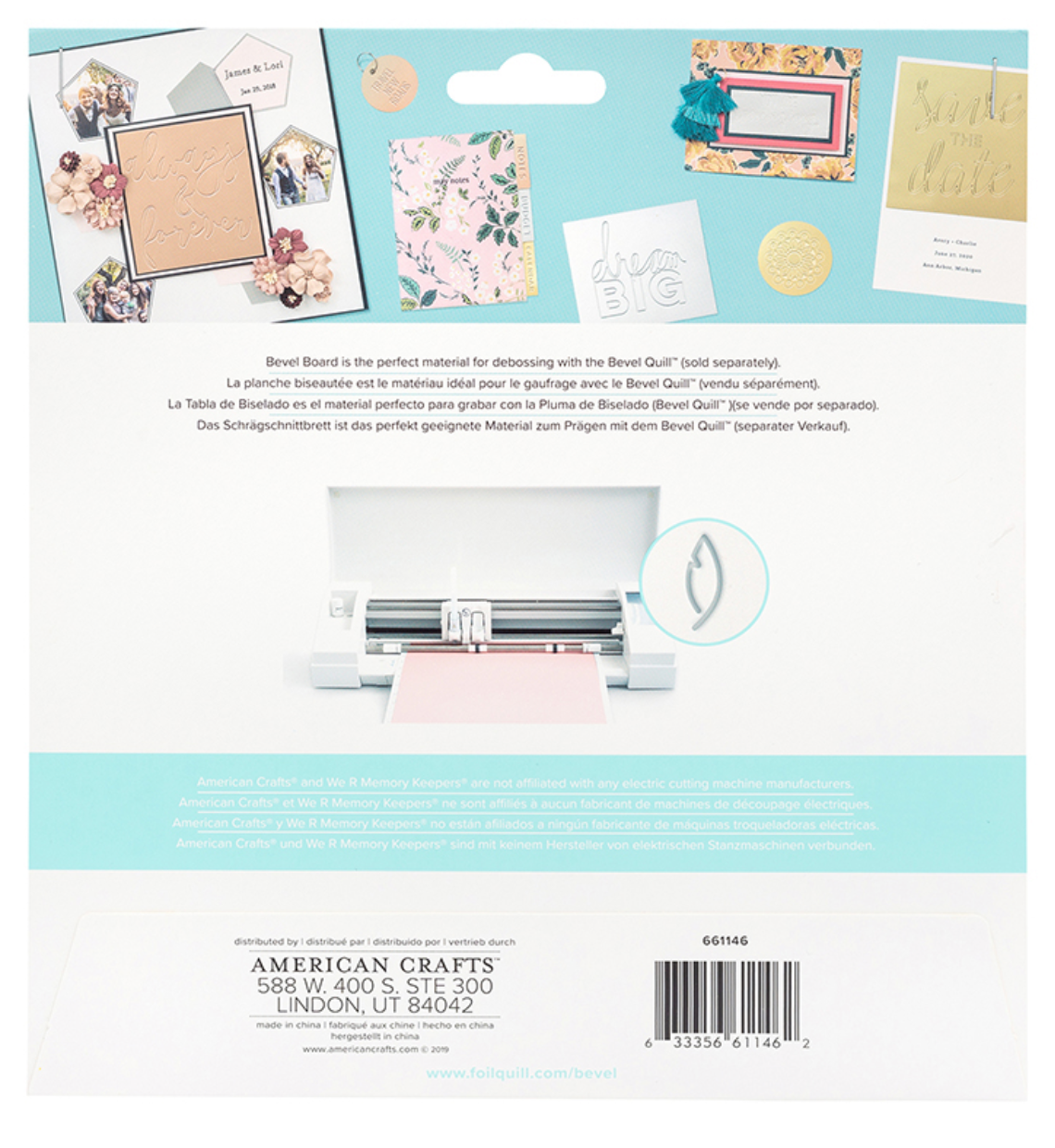 BEVEL QUILL metallic