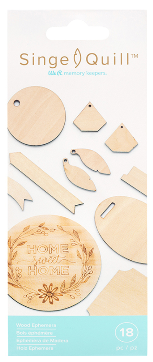 SINGE Quill Holzanhänger (wood ephemera)