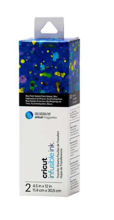 Infusible Ink Transferbogen, Cricut JOY, Blue Paint Splash