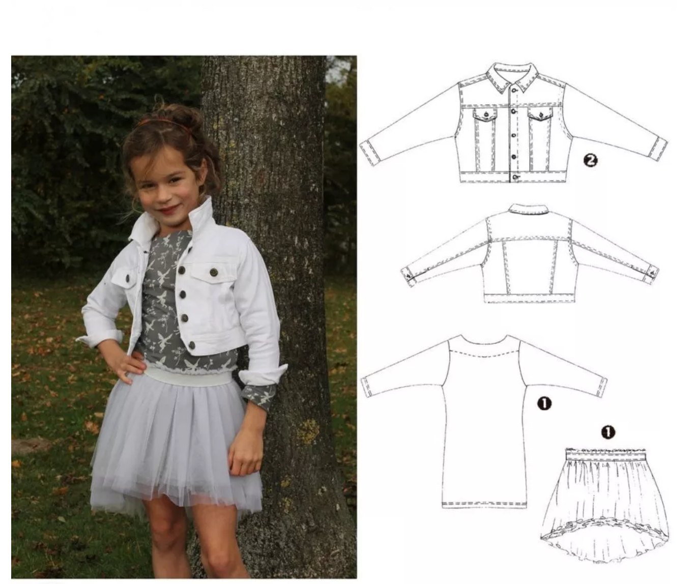 Abacadabra Schnittmuster, Nr. 182, Jacke und Rock