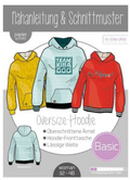 Schnittmuster, Oversize-Hoodie, Gr. 32-48
