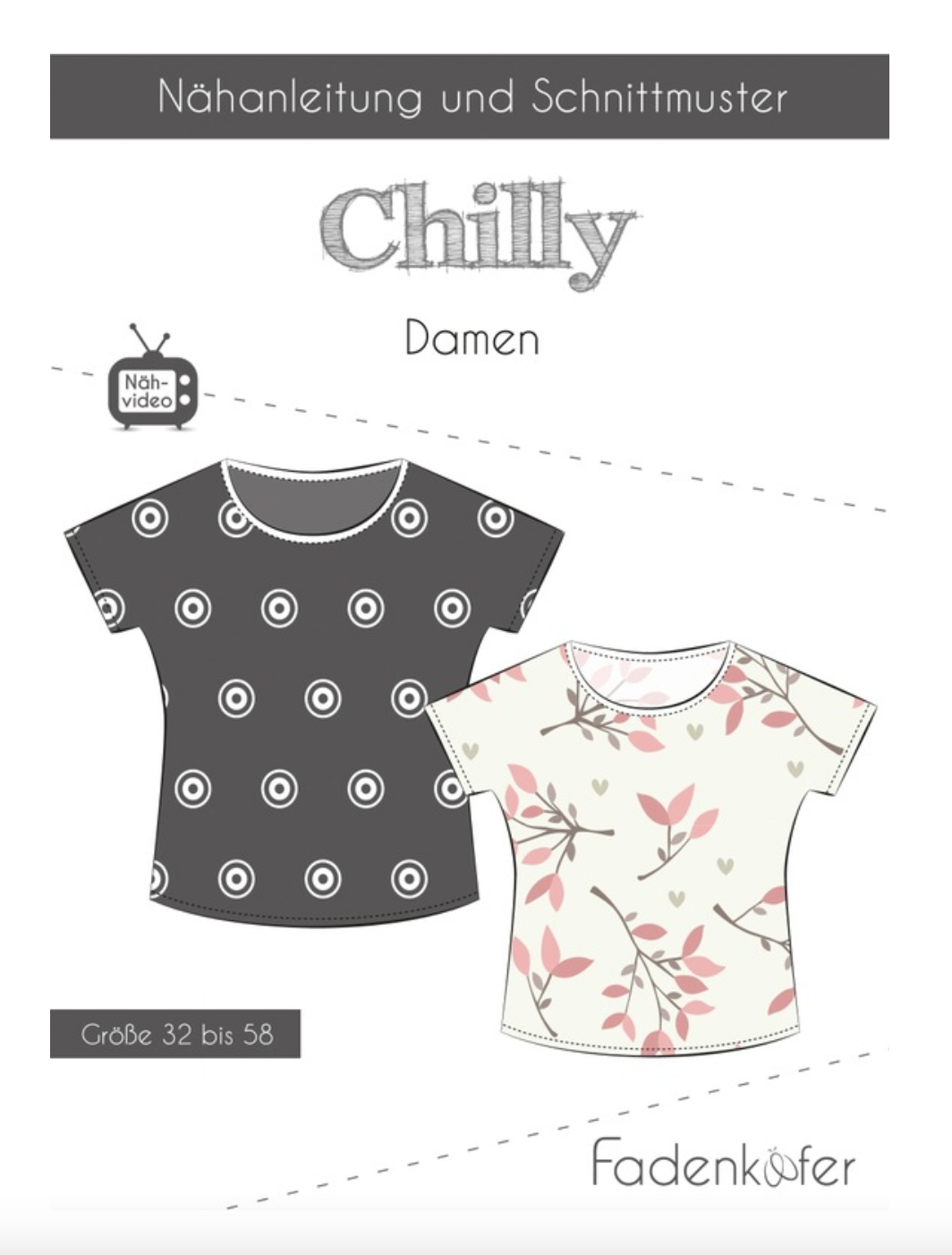 Schnittmuster, Chilly Damen Shirt, Gr 32-58