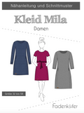 Schnittmuster, Mila Damen Kleid, Gr 32-58