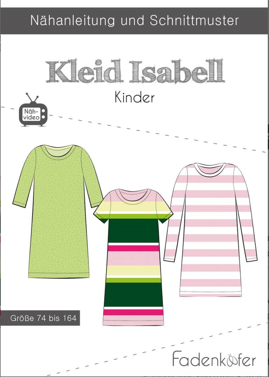 Schnittmuster, Isabell Kleid Kinder, Gr 74-164