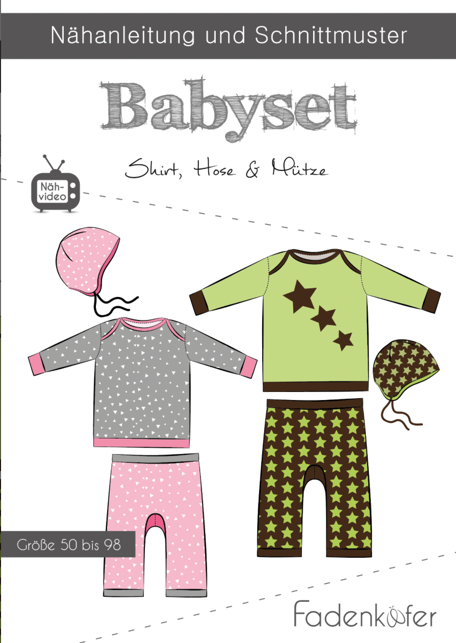 Schnittmuster, Babyset, Gr 50-98