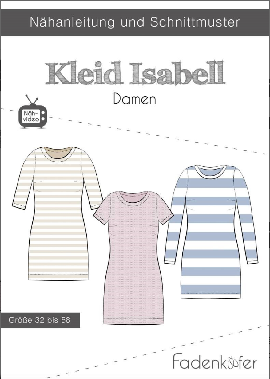 Schnittmuster, Isabell Damen Kleid, Gr 32-58