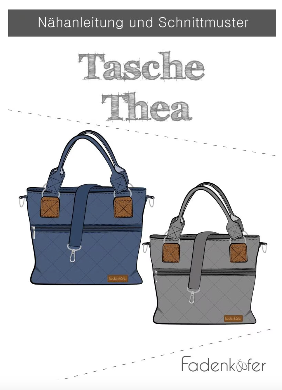 Schnittmuster, Tasche Thea