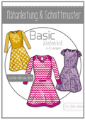 Schnittmuster, Basic Winterkleid, Gr 80-164