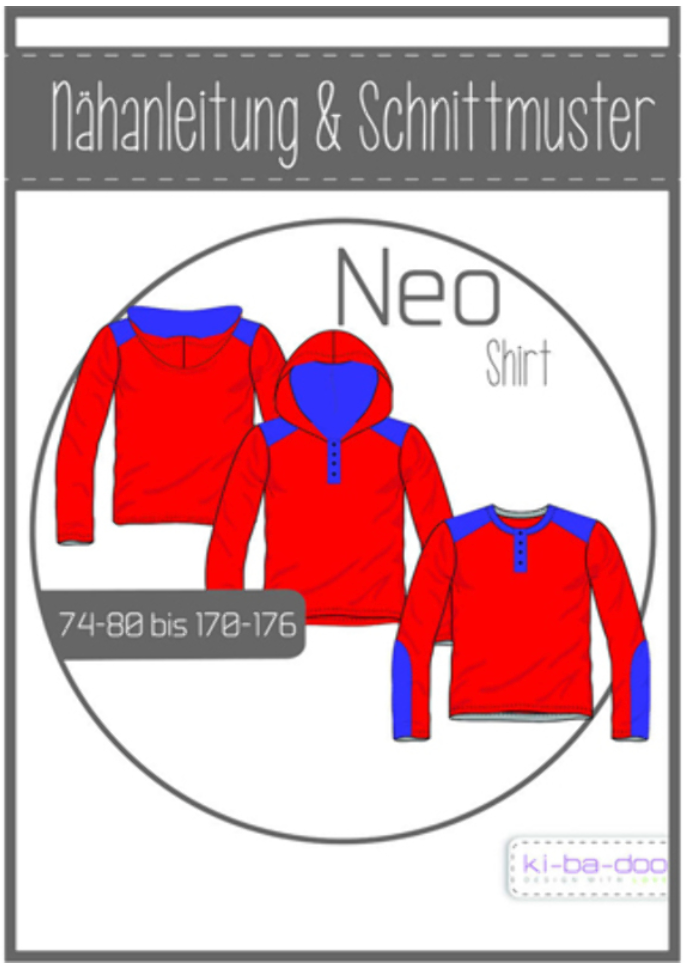 Schnittmuster, Neo Shirt, Gr 74/80-170/176
