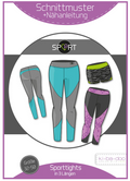Schnittmuster, Sport Sporttights, Gr 32-50