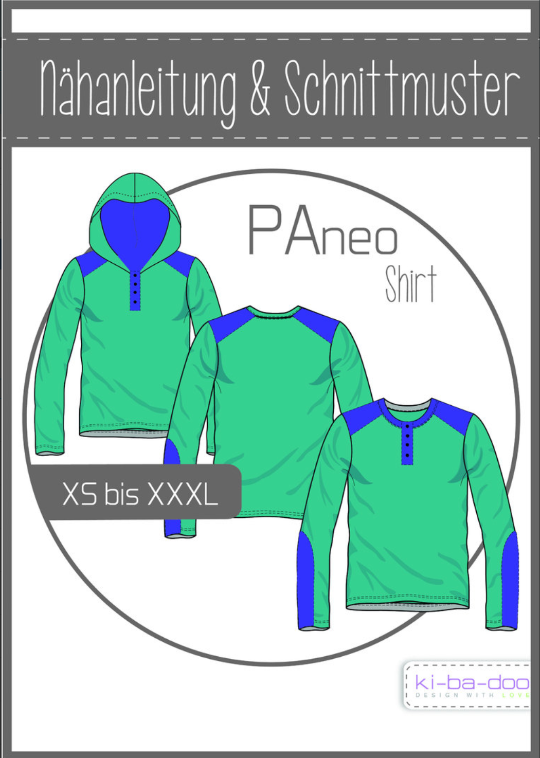 Schnittmuster, PAneo Shirt, Gr XS-XXXL