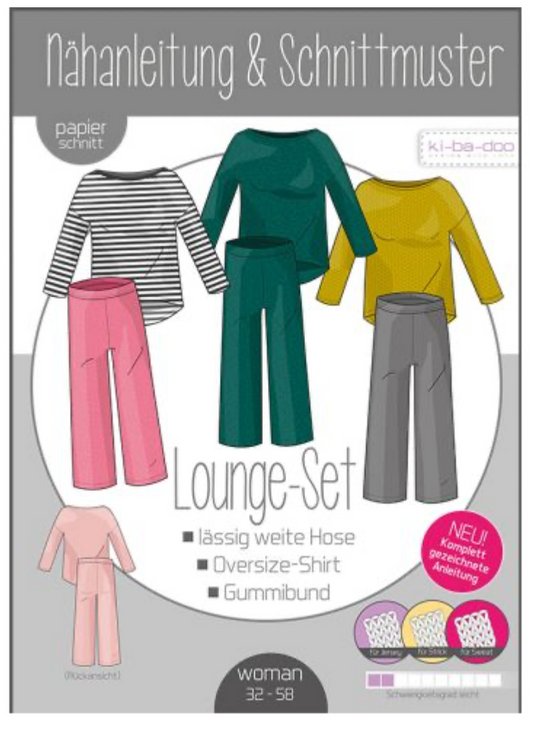 Schnittmuster, Lounge Set, Gr 33-58