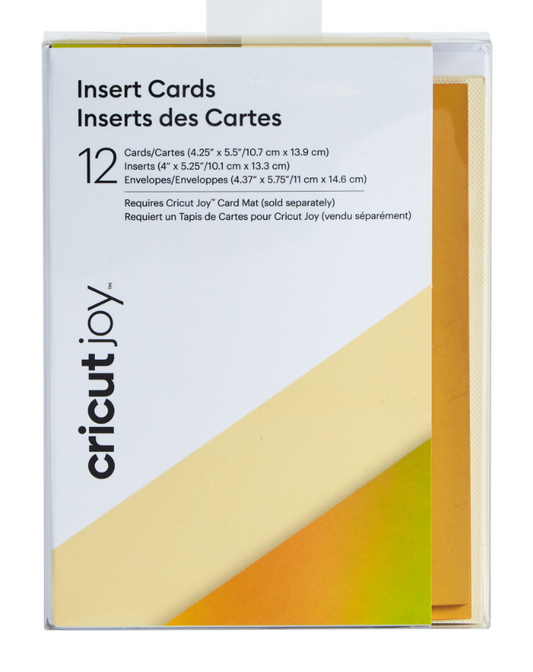Cricut Joy Einlegekarten / Insert Cards - Creme & Gold matt Holo - R20